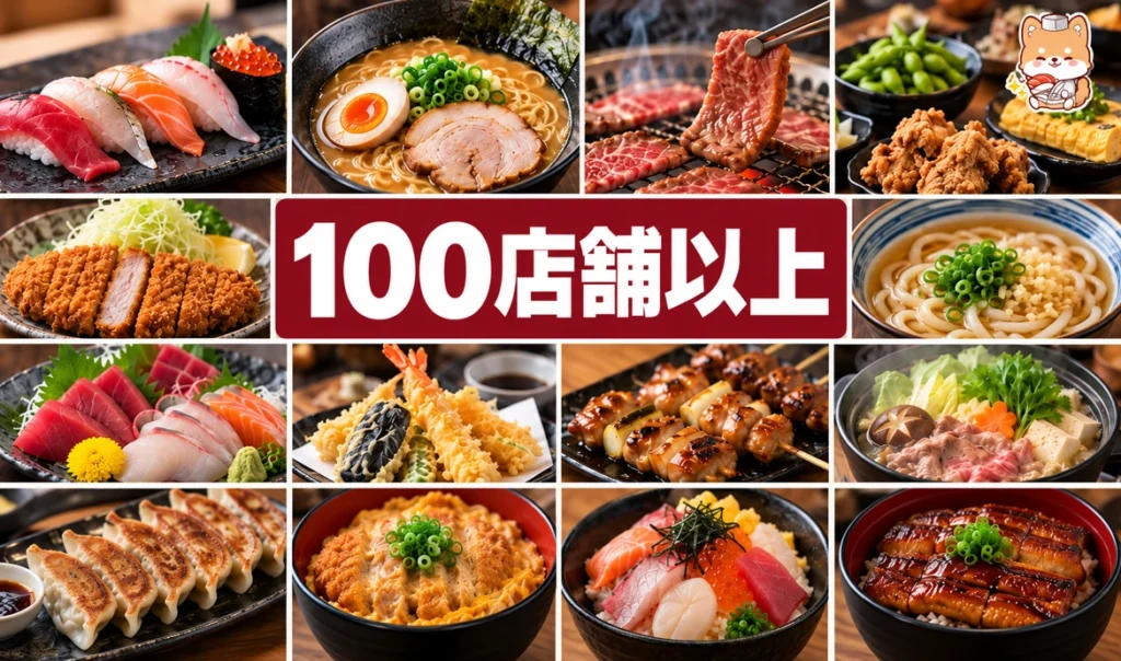 100店舗以上の日本料理店がAroimaruに掲載