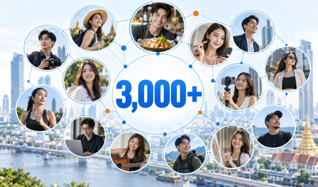 3,000名超のタイのKOLネットワーク