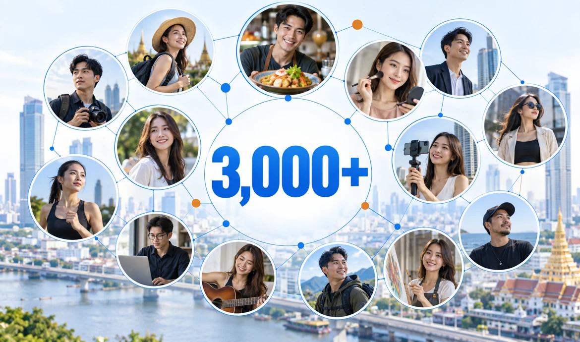3,000名超のタイのKOLネットワーク
