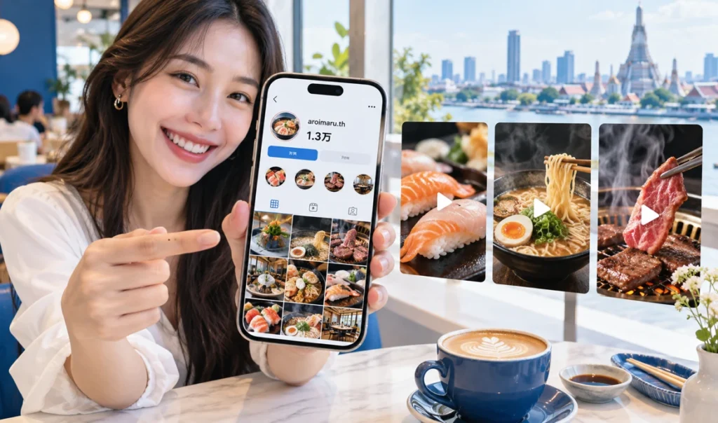 自社メディアAroimaruの公式Instagram（フォロワー約1.3万人）